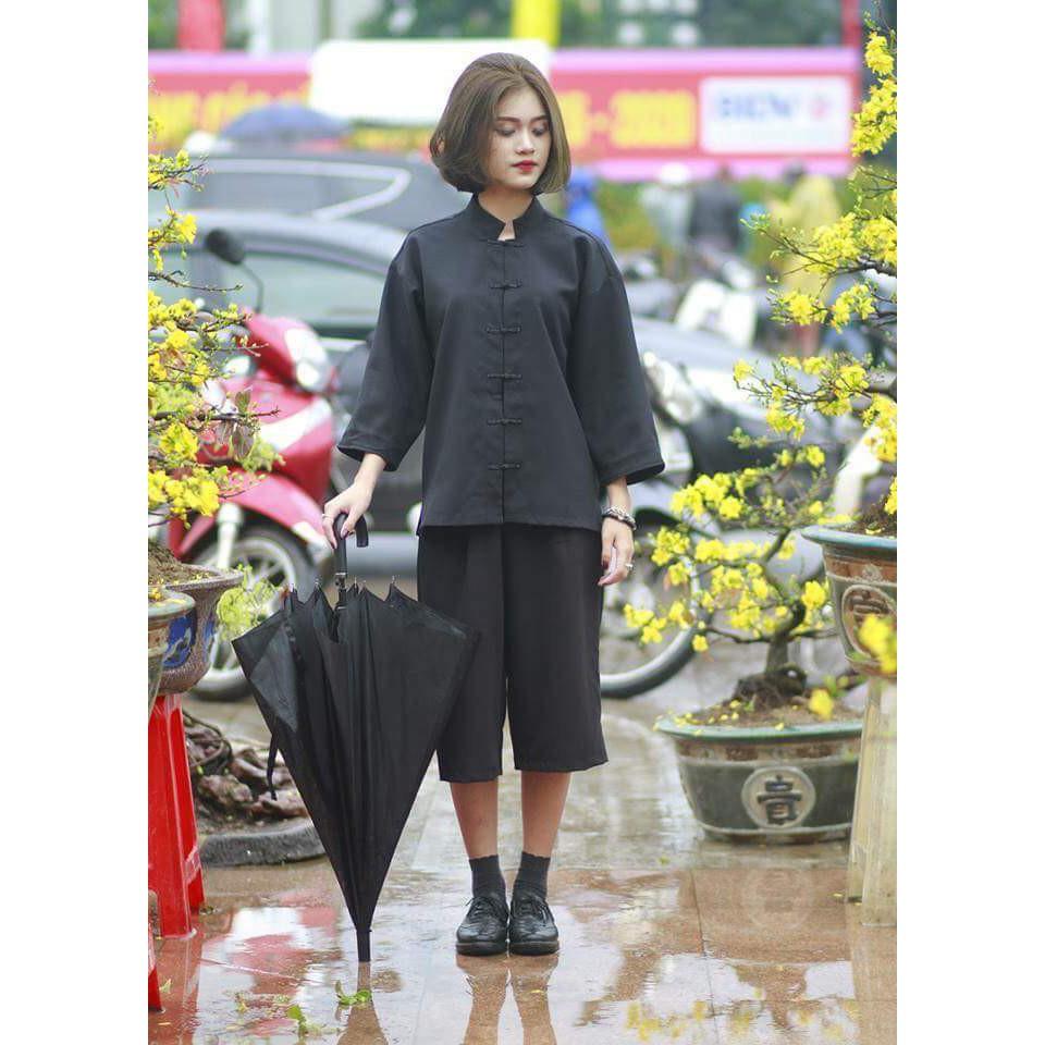 Quần Culottes ống rộng nam nữ - Quần ống rộng phối cùng áo shanghai/yukata/haori