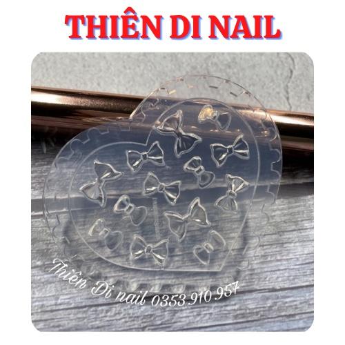 Khuôn gấu - trái tim - nơ - hoa giúp in hình móng siêu xinh Thiên Di Nail