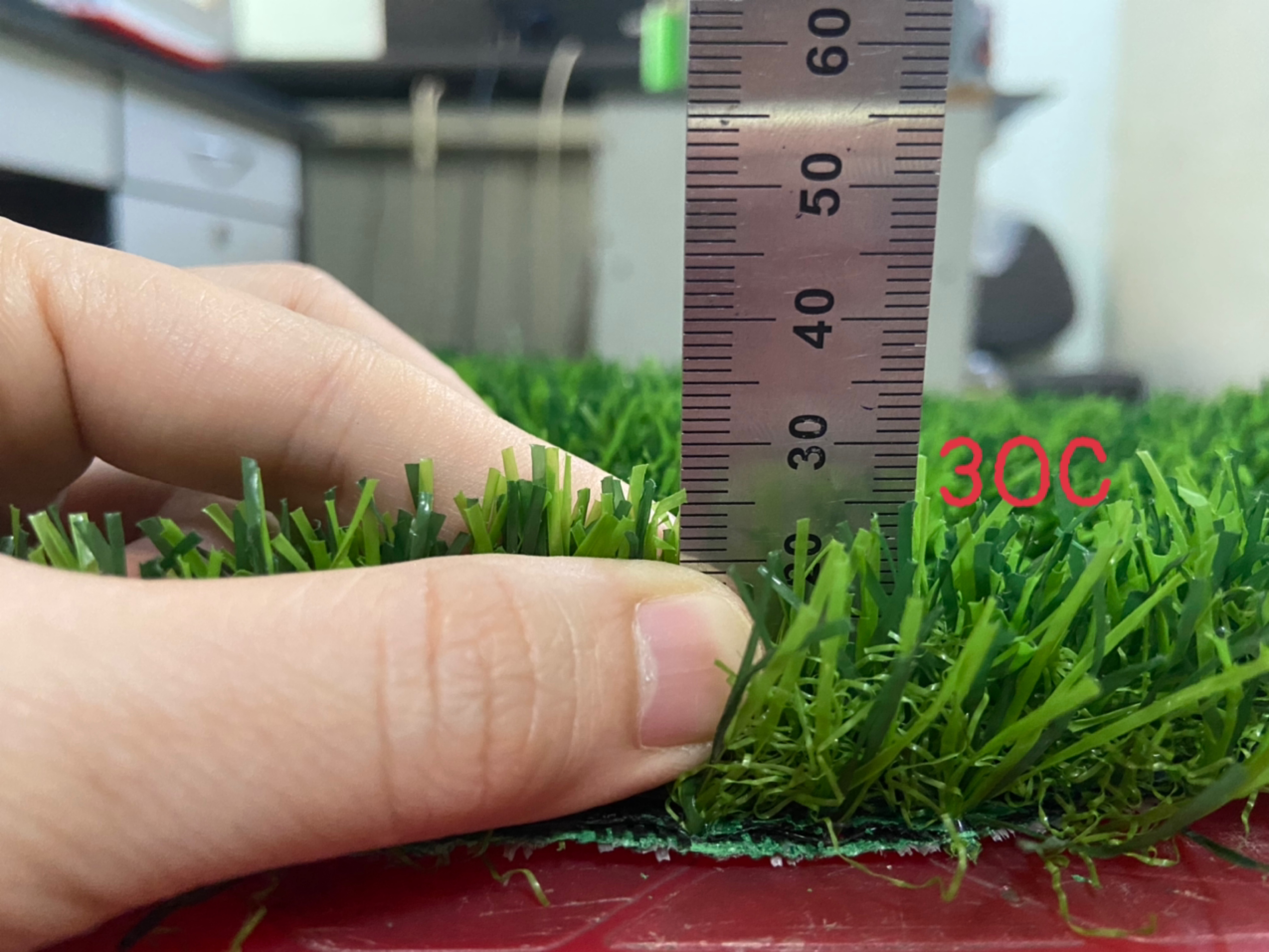 Thảm cỏ nhân tạo - tấm cỏ nhựa trải sàn - cỏ giả cao 3cm màu xanh sẫm, xanh tươi