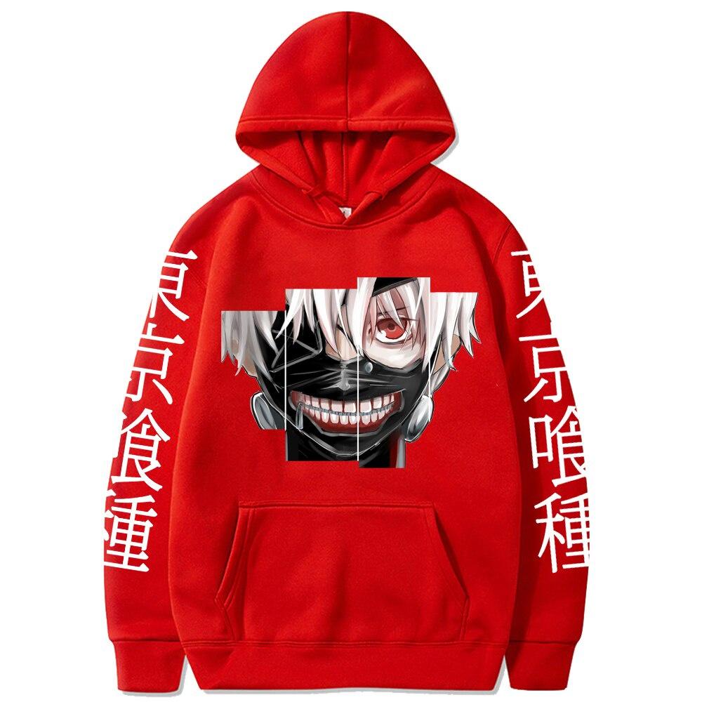 Áo nỉ hoodie in Anime Tokyo Ghoul Hoodie Nam In Áo Nỉ Quá Khổ Harajuku Áo Thun Dài Tay