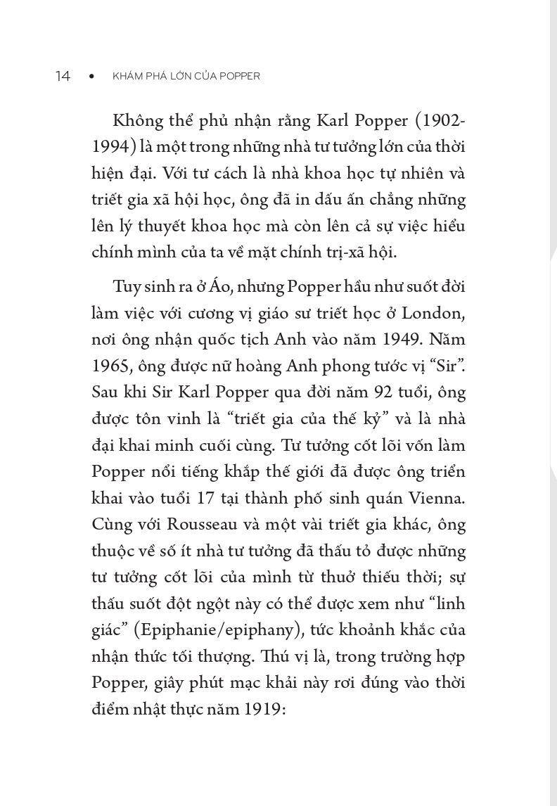 Những Nhà Tư Tưởng Lớn - Popper Trong 60 Phút - Vanlangbooks