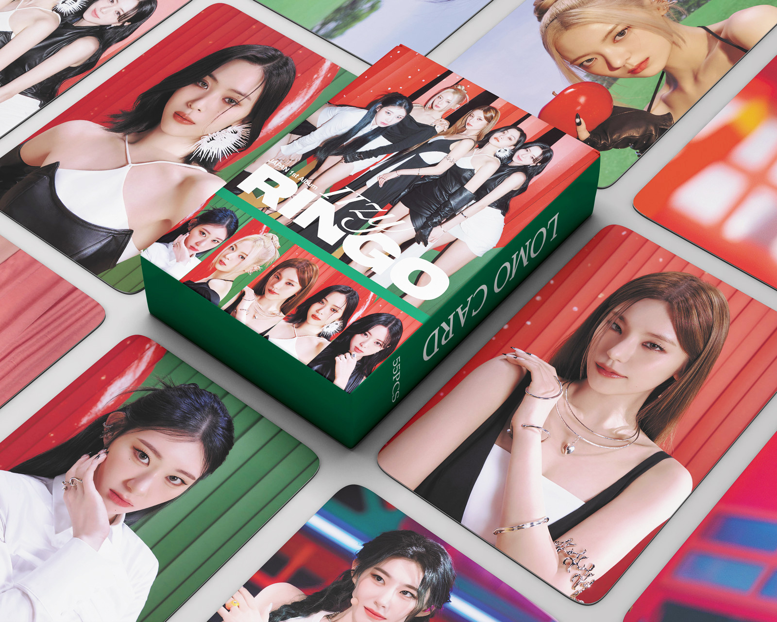 Set 55 lomo card ITZY-Japan 1st Album RINGO 2023