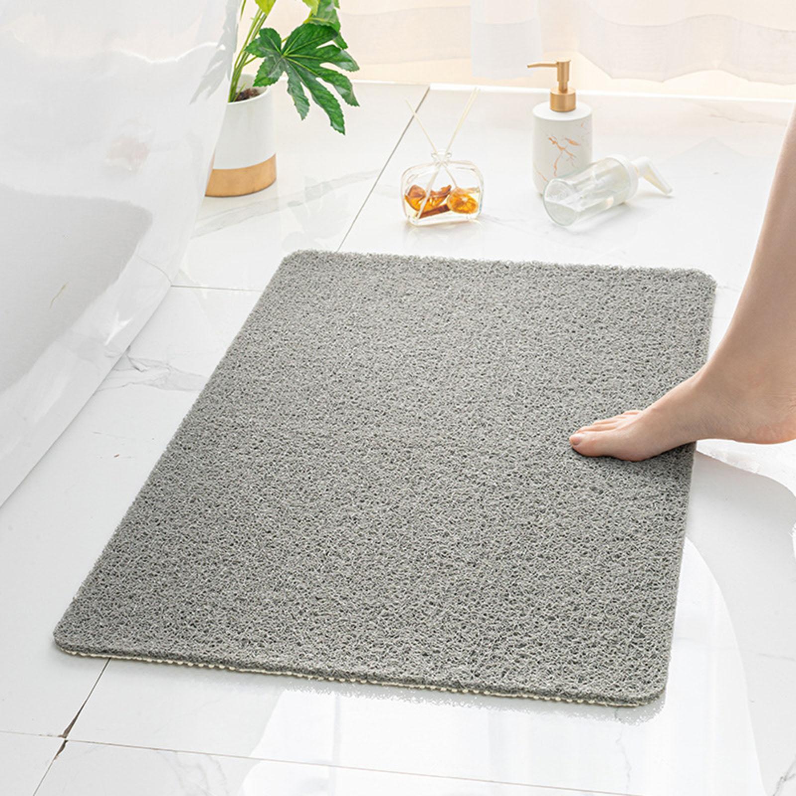 Bath Mat Foldable Loofah Mats Massage Foot Pad Shower Mat Bathroom Grey