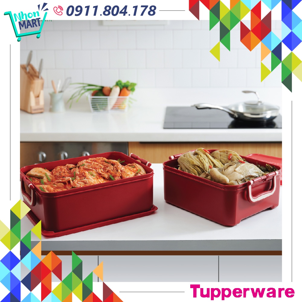 Bộ 2 Hộp Bảo Quản Thực Phẩm Ngâm 5.5 lít / 6.9 Lít