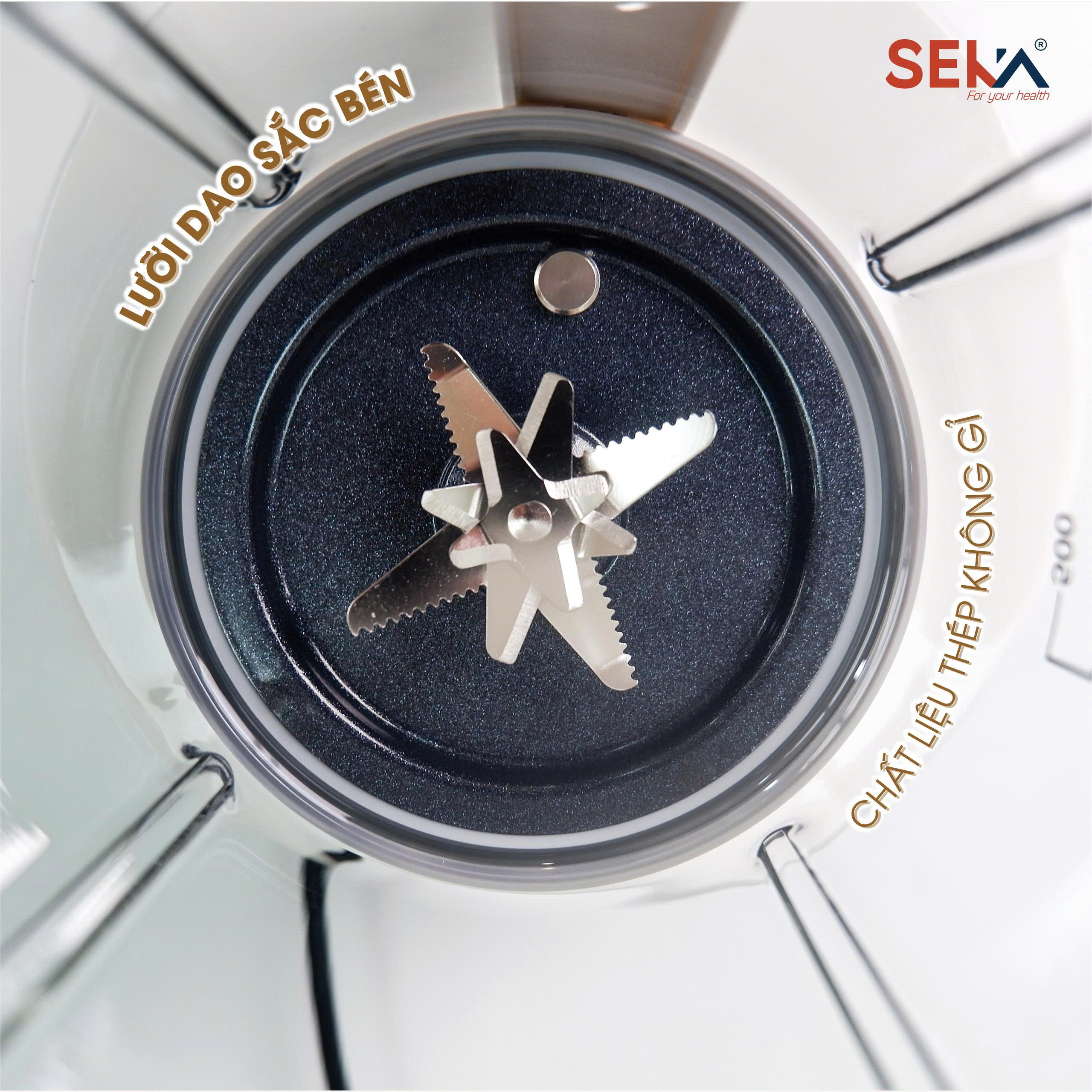 (Phiên Bản Mới) Máy Làm Sữa Hạt Đa Năng 1,5L SEKA E600 Chống Trào, Chống Ồn, 8 Chức Năng - Hàng Chính Hãng