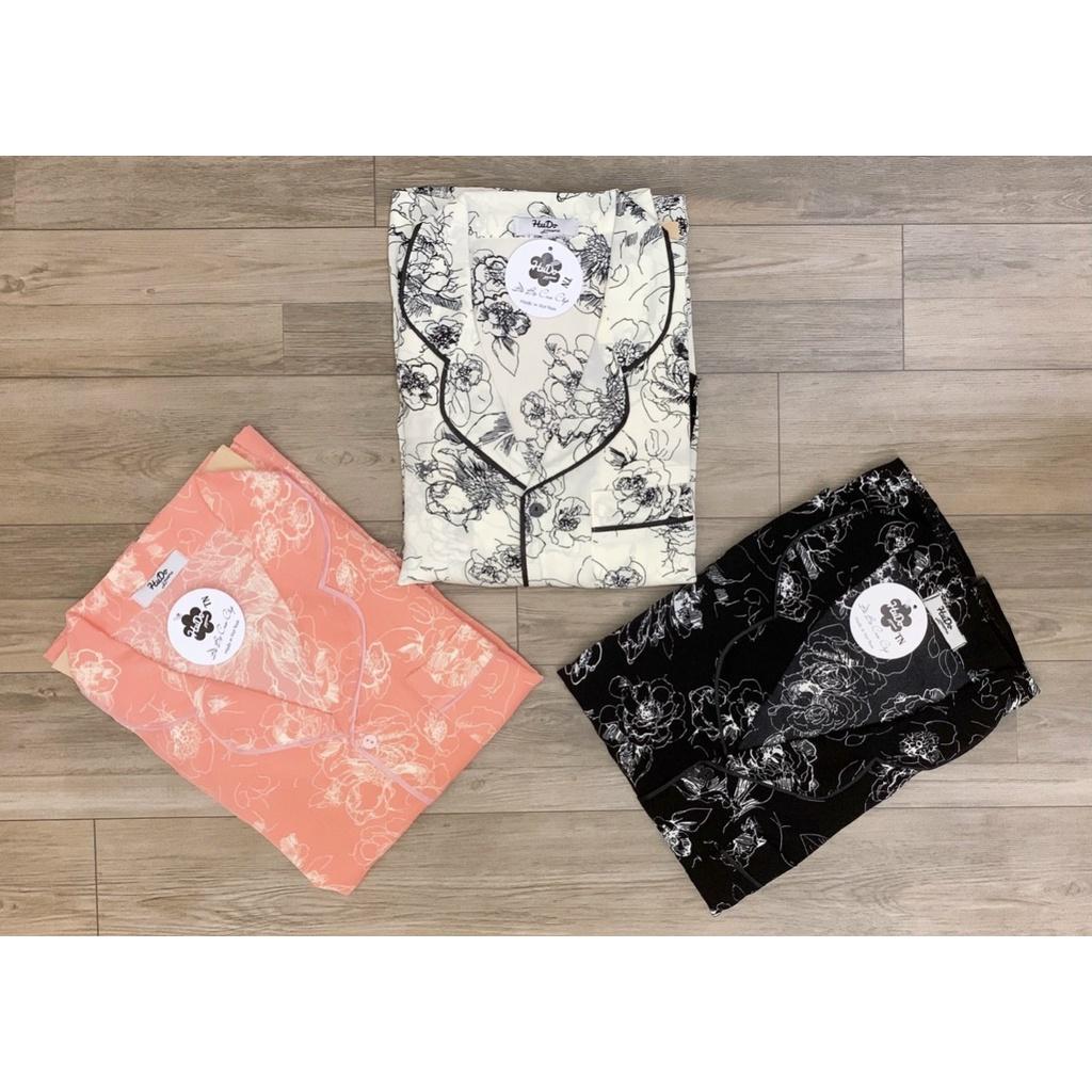 Bộ Bồ Ngủ Lụa Mango, Bộ Pijama Phối Ren HHC Store