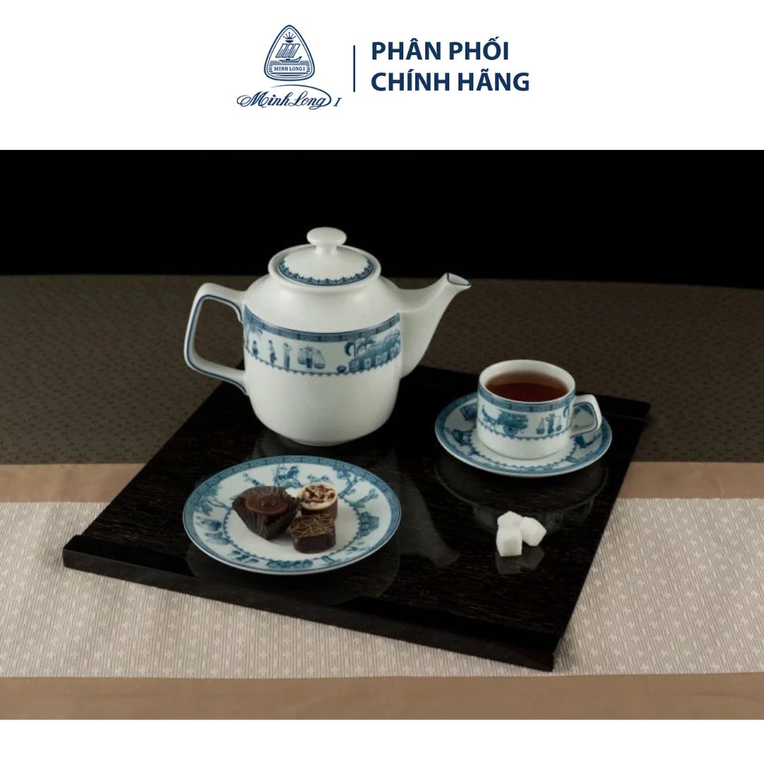 Dĩa lót tách 14 cm – Jasmine – Thôn Dã - Gốm sứ cao cấp Minh Long 1