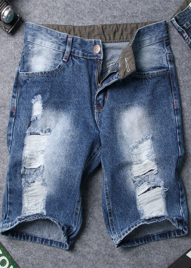 Quần short jean nam xanh đậm Q418 MĐ