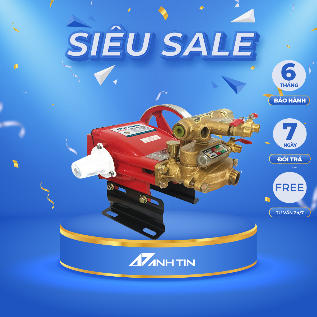 Đầu bơm xịt rửa xe cao áp, đầu phun xịt áp lực MITSU POWER MS-29A
