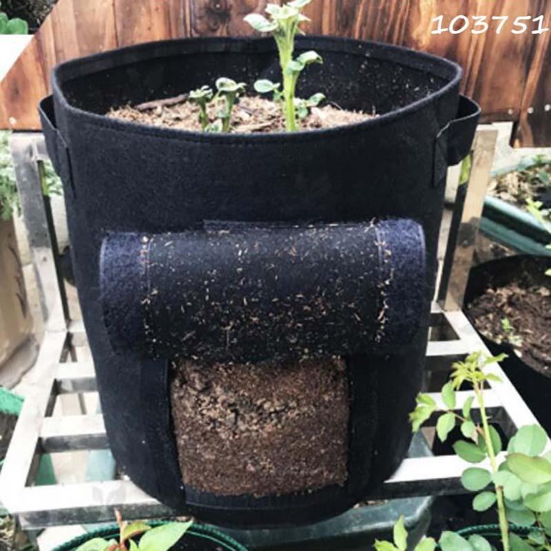 Túi vải trồng khoai tây, khoai lang, cà rốt chuyên dụng kích thước 30x35 cm