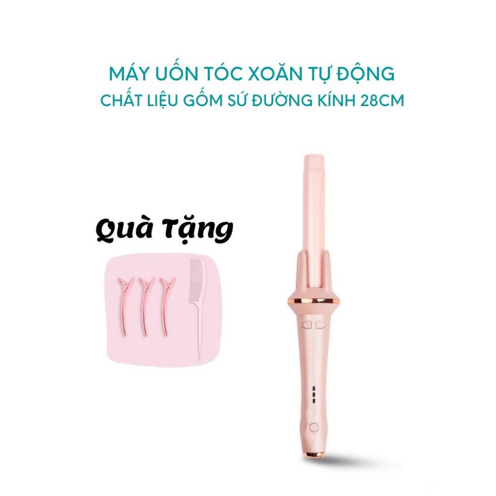 Máy uốn tóc tạo kiểu Hàn Quốc Lona đa năng, máy làm xoăn phồng tóc, tạo kiểu nhanh, xoăn lọn to nhỏ, bảo hành 12 tháng