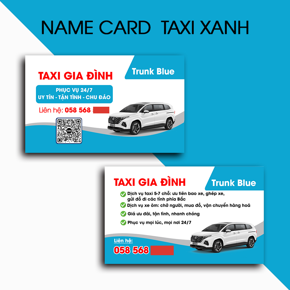 In Name Card - Danh Thiếp TAXI | In Theo Yêu Cầu - MS: 111607