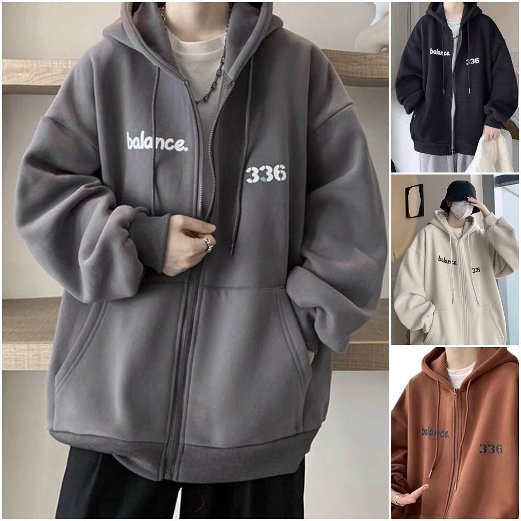 Áo Hoodie Zip Nỉ Ngoại balance - Áo Khoác Nỉ dây kéo nam nữ (HD450 - Kèm Ảnh Thật)