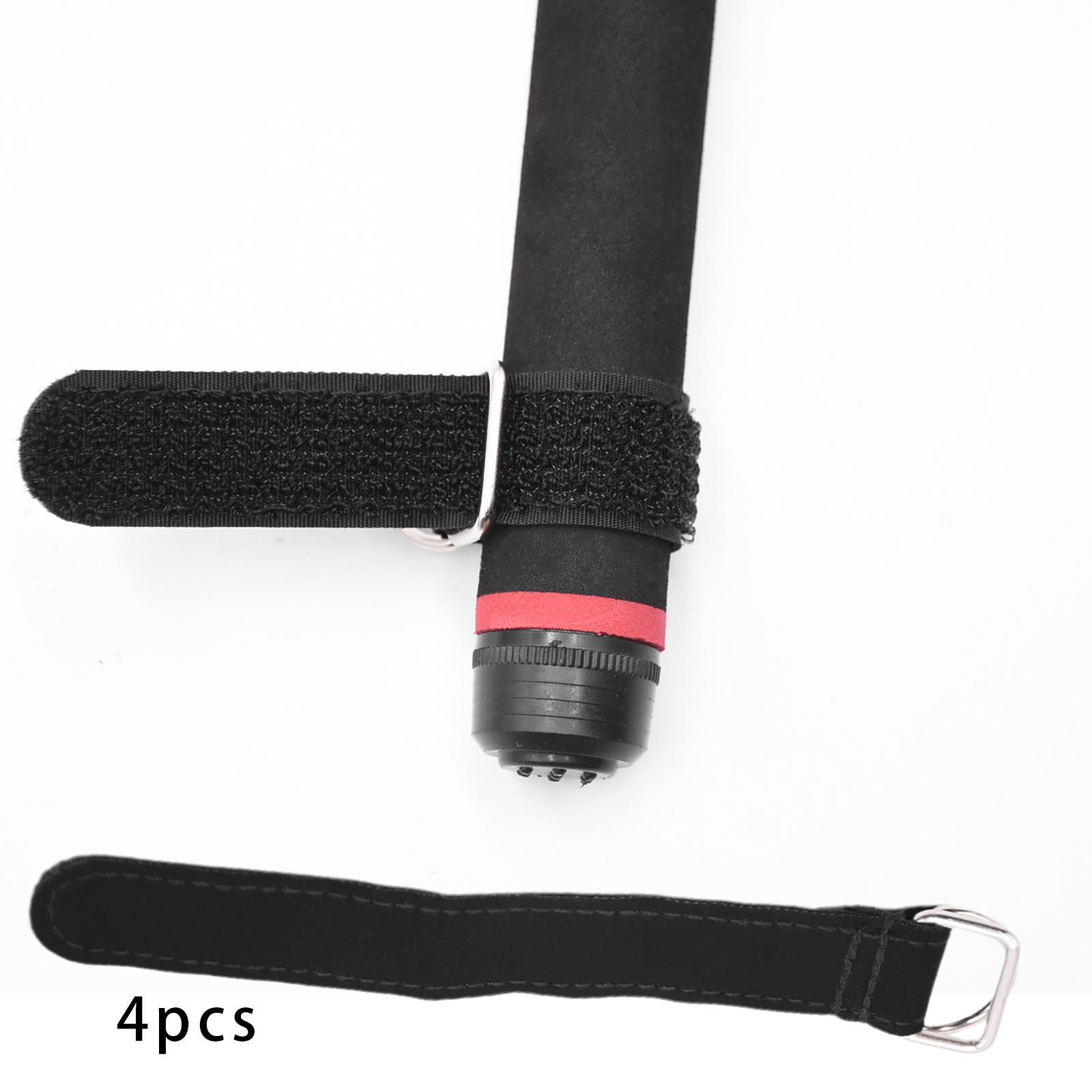 4 Pieces Fishing Rod Ties Durable Adjustable Reusable Fishing Rod Tie Straps