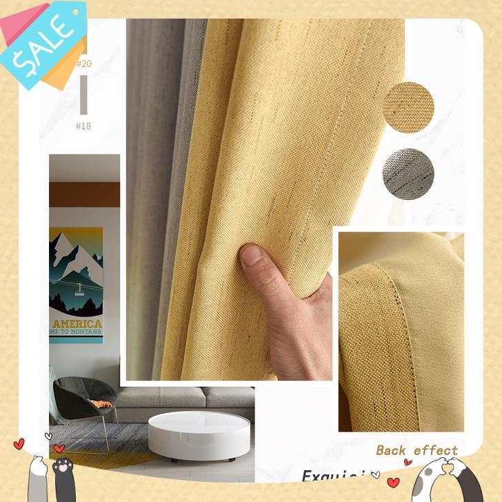 Rèm cửa sổ cản sáng- may theo thiết kế riêng sẵn khoen cắt chiều cao miễn phí