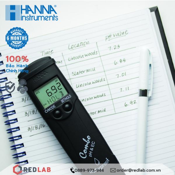 Bút đo pH/Độ dẫn/TDS/Nhiệt Độ thang cao cầm tay Hanna HI98130