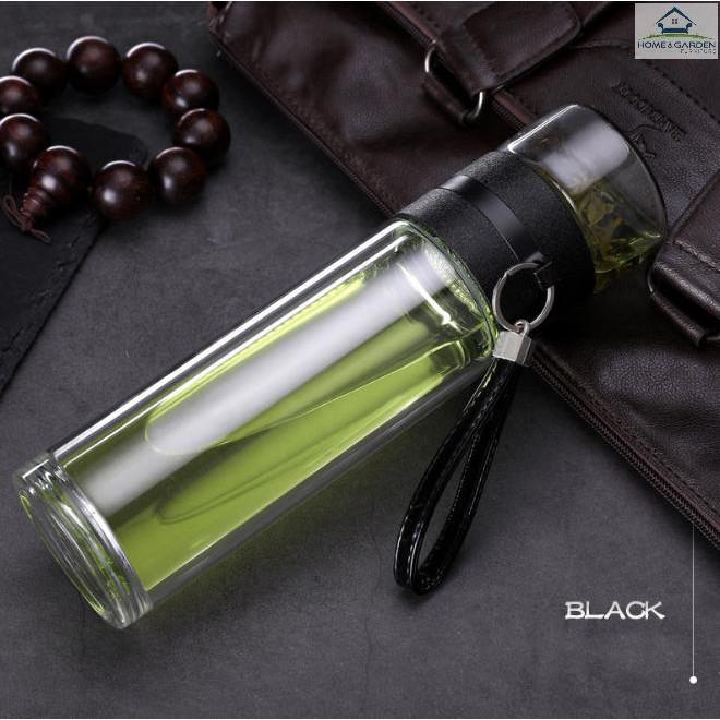 Bình giữ nhiệt 2 lớp thủy tinh cao cấp Luxury Travel Bottles - Skylife