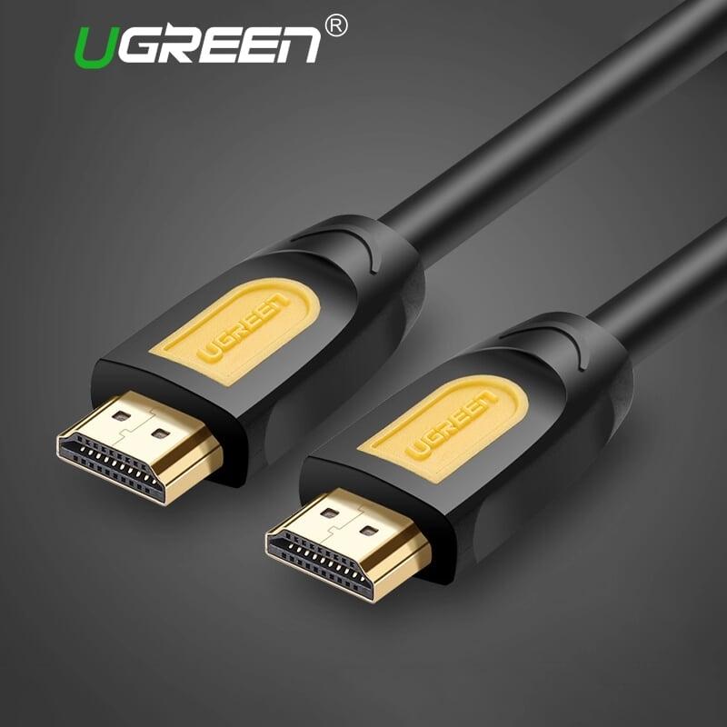 Ugreen UG10129HD101TK 2M màu Vàng Cáp tín hiệu HDMI chuẩn 2.0 hỗ trợ phân giải 4K * 2K 60hz - HÀNG CHÍNH HÃNG