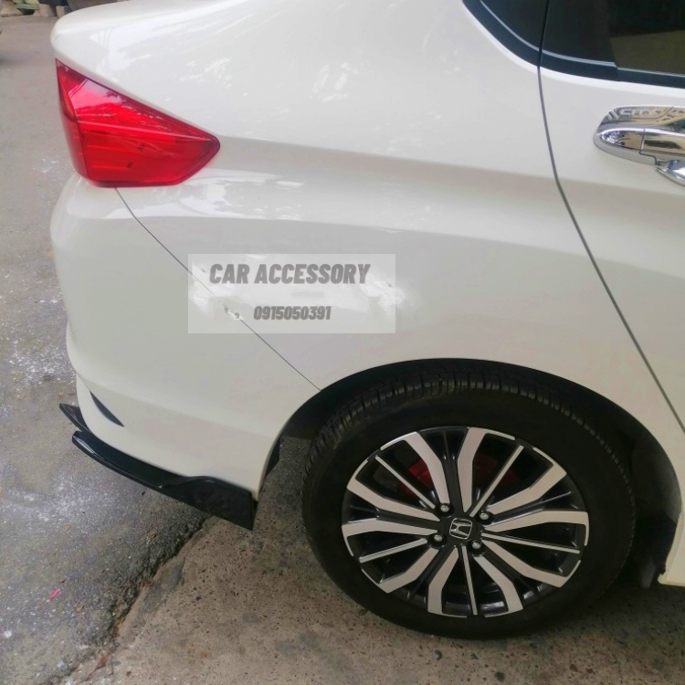 Bộ 2 ốp cản sau cho xe Honda City trang trí bảo vệ phía sau