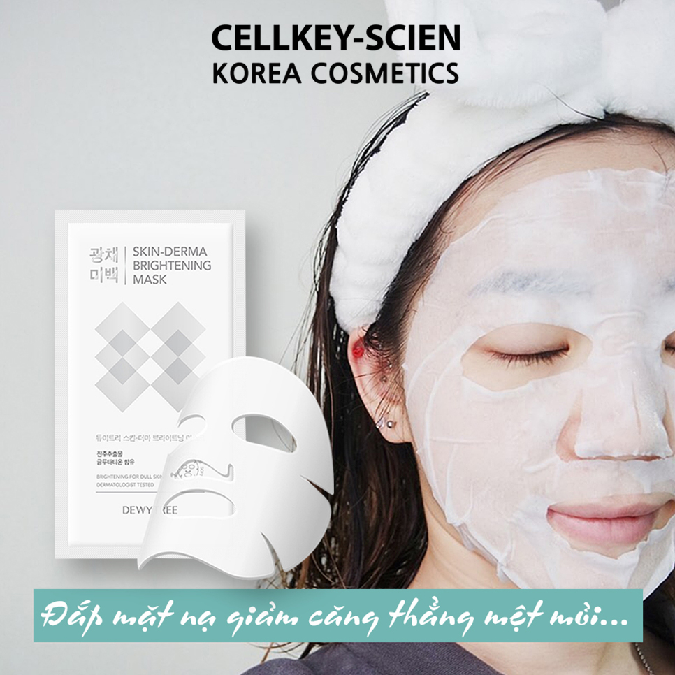Mặt Nạ Ngọc Trai Dưỡng Trắng Da Cấp Ẩm Và Chống Lão Hóa Dewytree Skin Derma Brightening Mask 23g