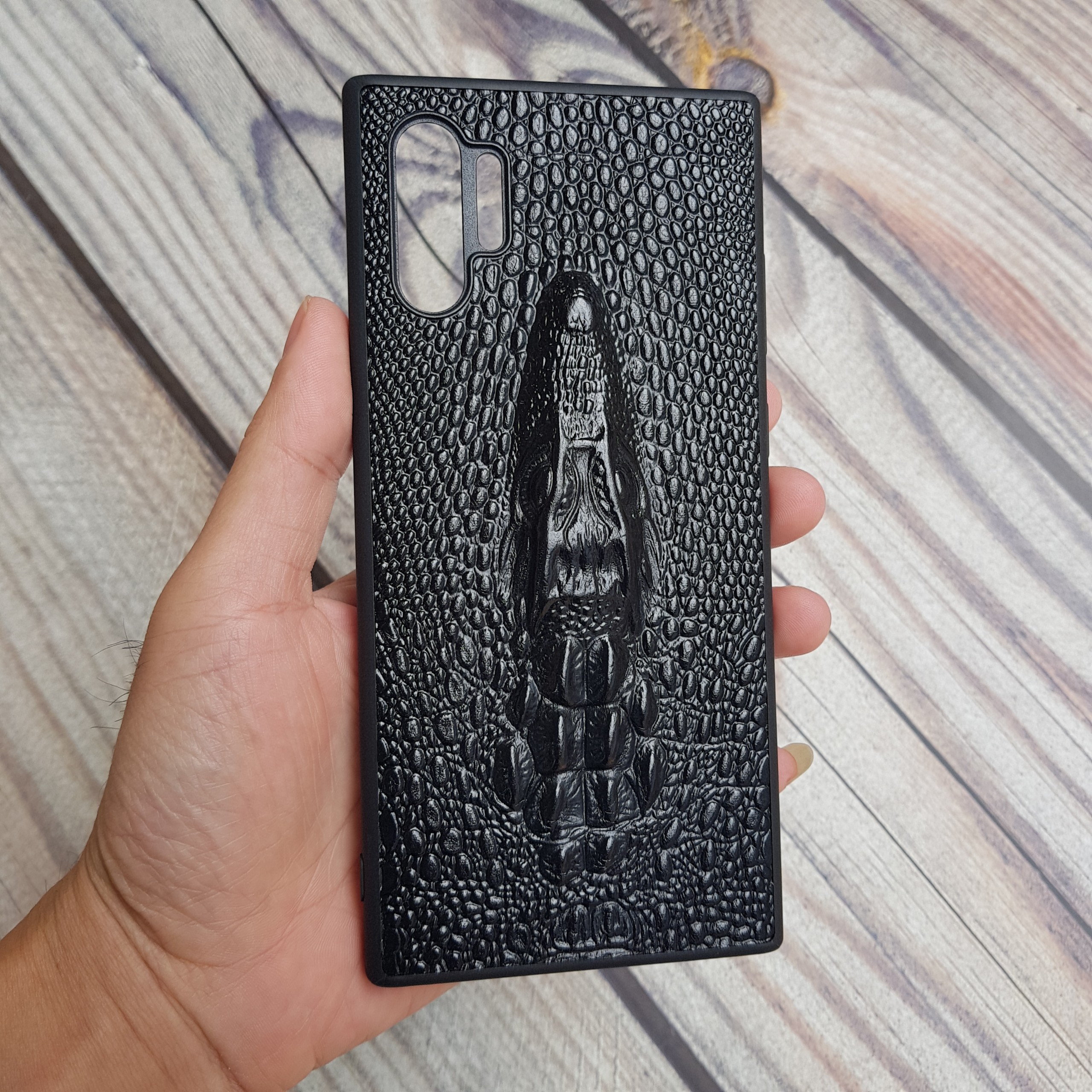 Ốp lưng da vân cá sấu nổi 3D cho samsung Note 10 Plus/ note 9/ s20 ultra