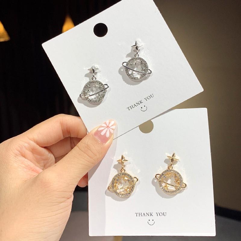 Khuyên tai, Bông tai thời trang nữ hình vũ trụ HT634 - Culi accessories