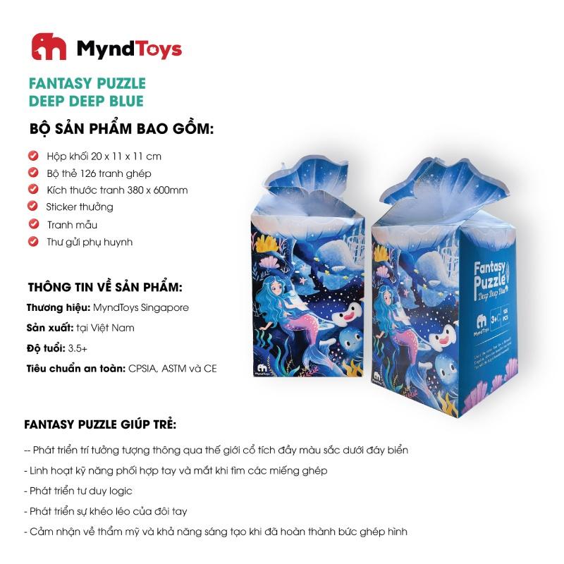 Đồ Chơi Xếp Hình Myndtoys Fantasy Puzzle - Nàng Tiên Cá Deep Deep Blue Dành Cho Bé Gái Trên 4 Tuổi