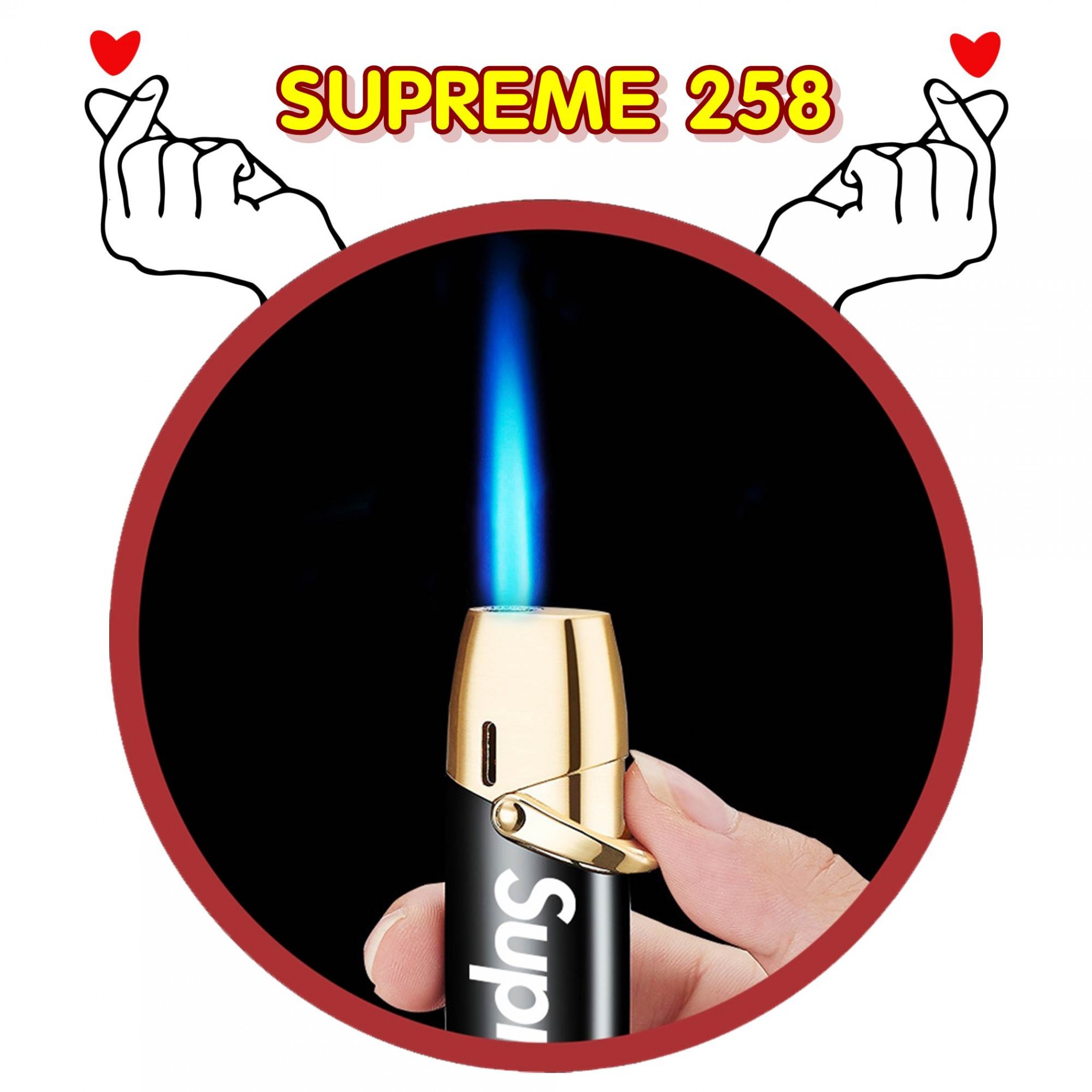 Hột quẹt bật lửa khè supreme 258 - (xài gas)