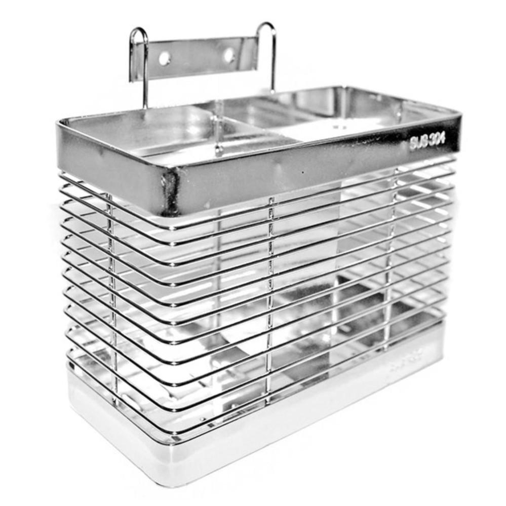 Ống đôi đựng đũa muỗng inox