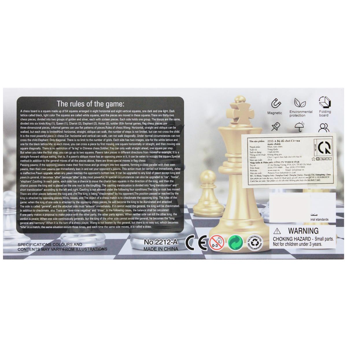 Cờ Vua Nam Châm - Bear Card 2212-A