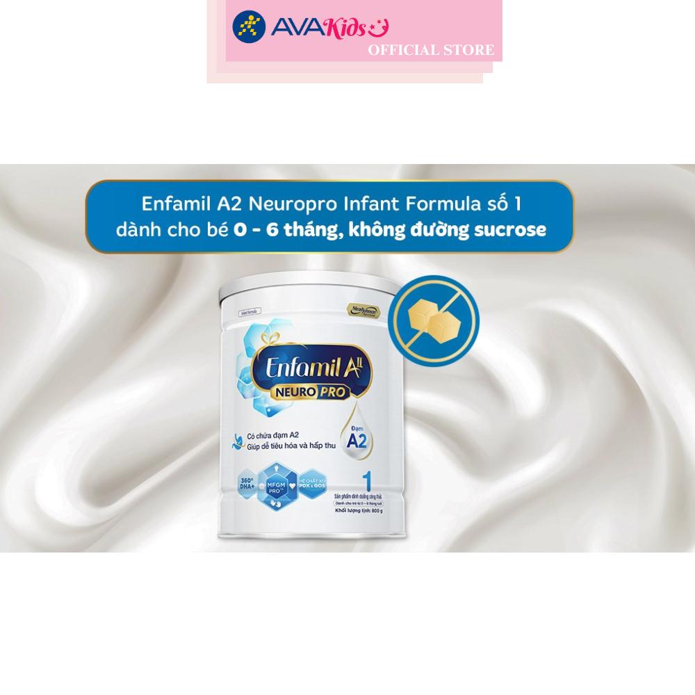 Sữa bột Enfamil A2 Neuropro Infant Formula số 1 (đạm quý A2) 800g (0 - 6 tháng)
