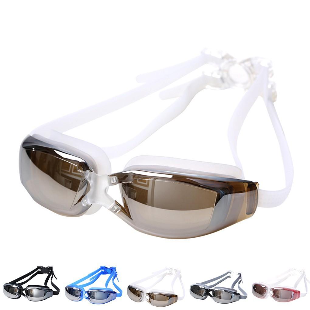 Unisex Waterproof Antifog Coating Myopia Eyewear Goggles Swimming Glasses
