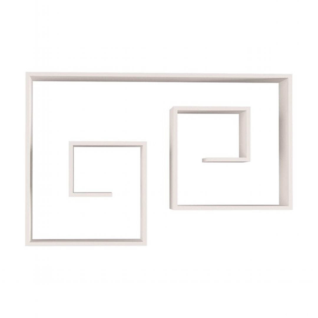 Kệ gỗ treo tường trang trí hiện đại SMLIFE Wiwok | Gỗ MDF dày 17mm chống ẩm | D120xR20xC80cm