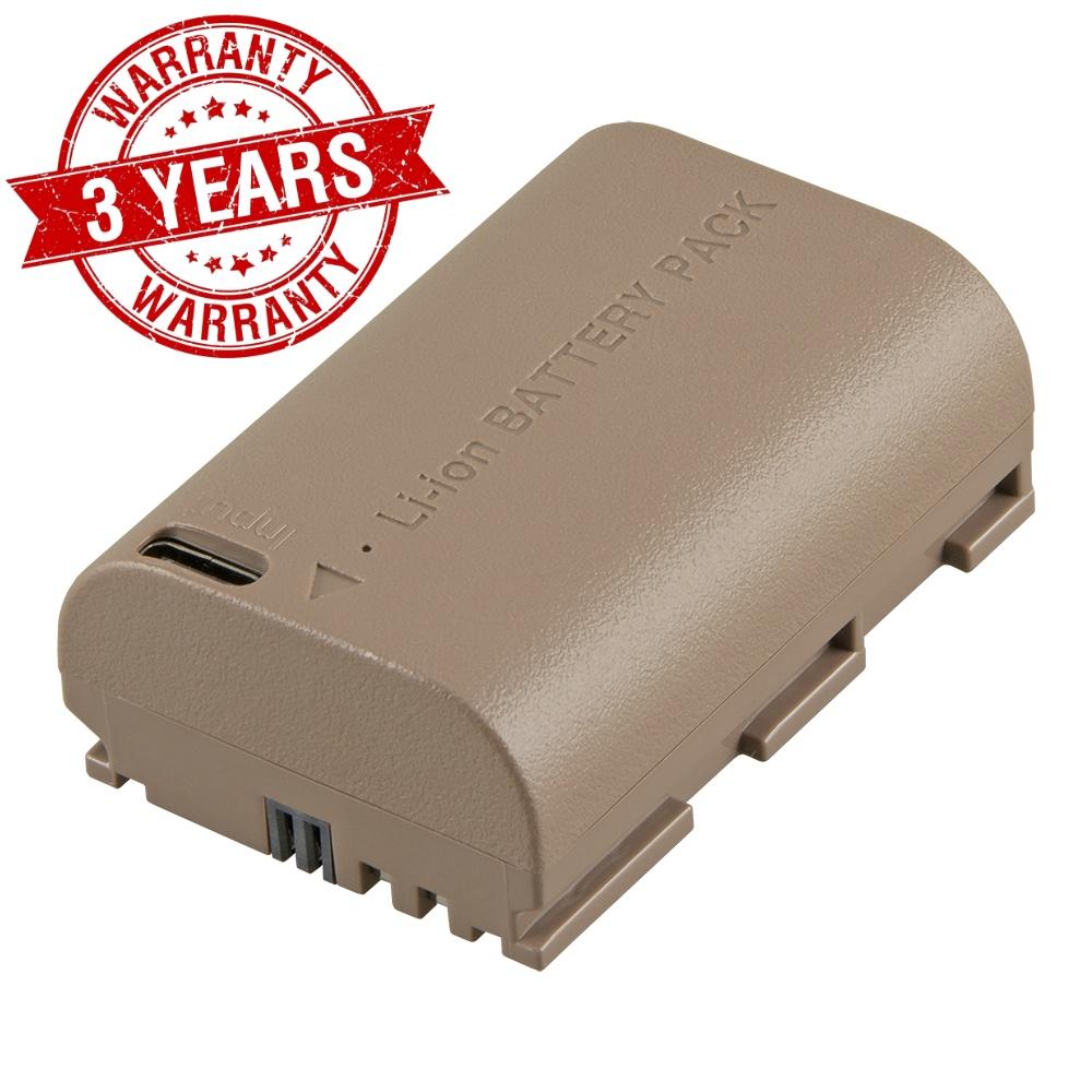 Pin máy ảnh sạc trực tiếp cổng USB-C hàng chính hãng Jupio LP-E6NH *ULTRA C* 2400mAh 17,3Wh dùng cho Canon