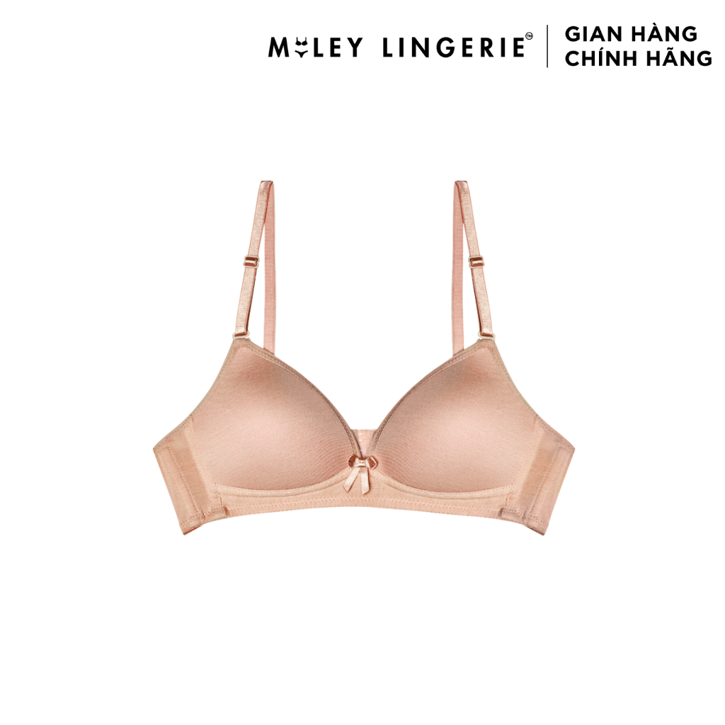 Bộ Đồ Lót Cotton Không Gọng Mút Mỏng Lưng Logo Being Me Miley Lingerie