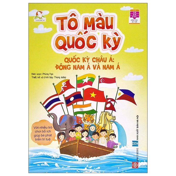 Combo 3 quyển Tô màu quốc kỳ