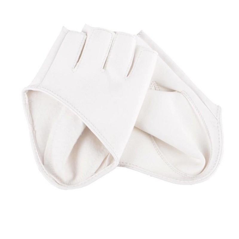 -Găng Tay Hở Ngón cao cấp- Phụ kiện trình diễn-Găng Tay Giả Da Hở Ngón Quyến Rũ Thời Trang Cho Nữ