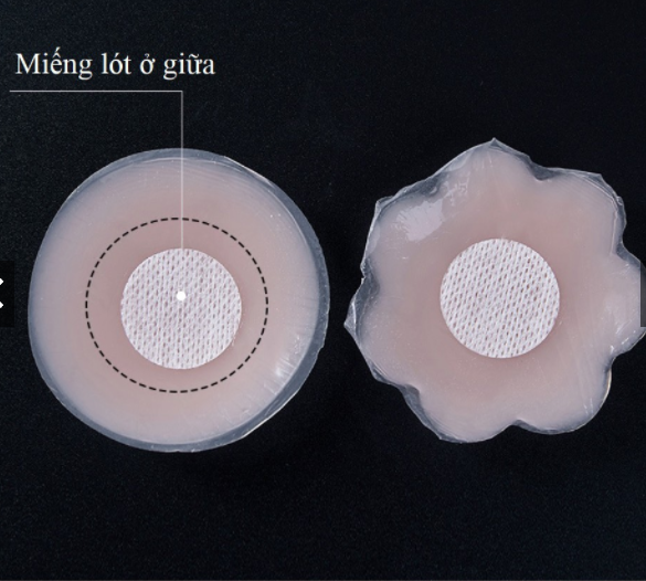 Combo 3 cặp dán ti, miếng dán ngực silicon siêu mềm, chắc chắn, sử dụng nhiều lần LYPK35-36 - Hình trái tim