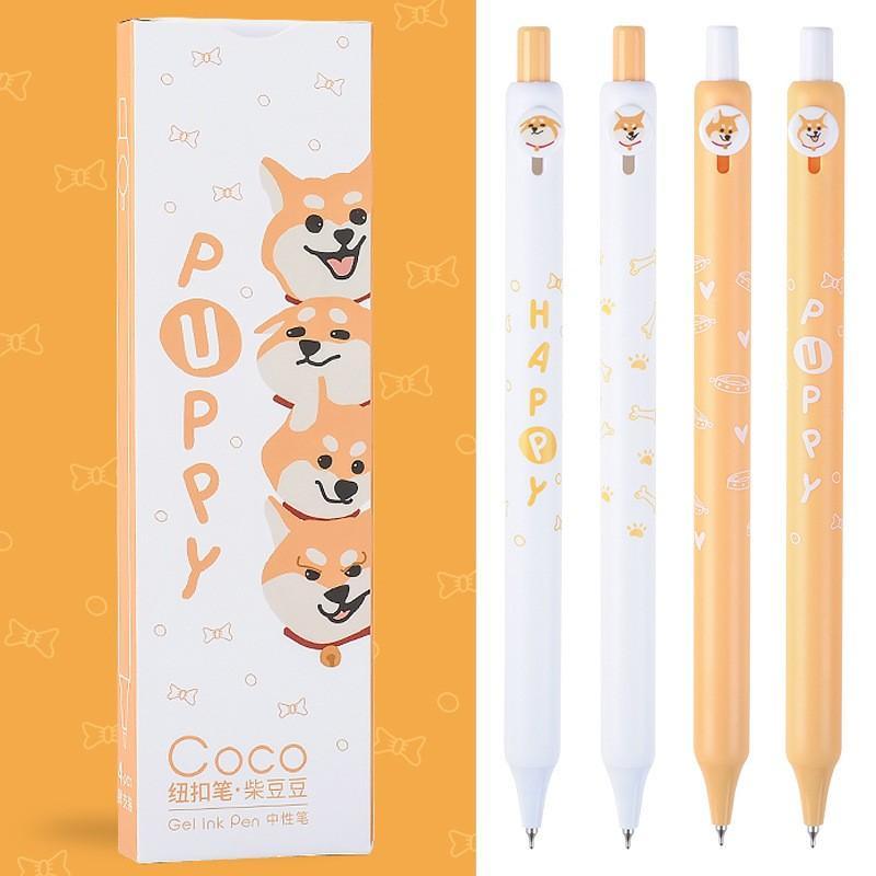 Bút bi nước coco puppy phong cách enternity love - mực đen - but006