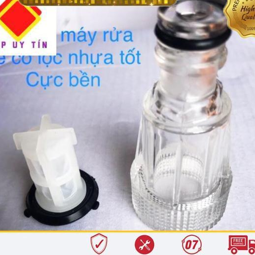 ĐẦU NỐI HÚT NƯỚC MÁY RỬA XE CÓ LỌC -PT