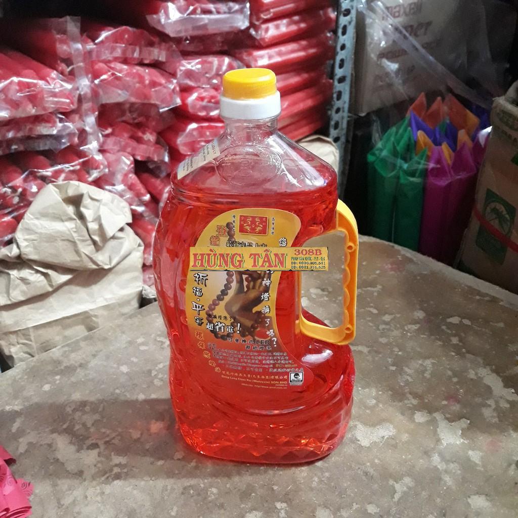 Dầu Cát Tường Lưu Ly Chai Lớn 2 Lít Nặng Khoảng 1,2 Kg Mỗi Chai