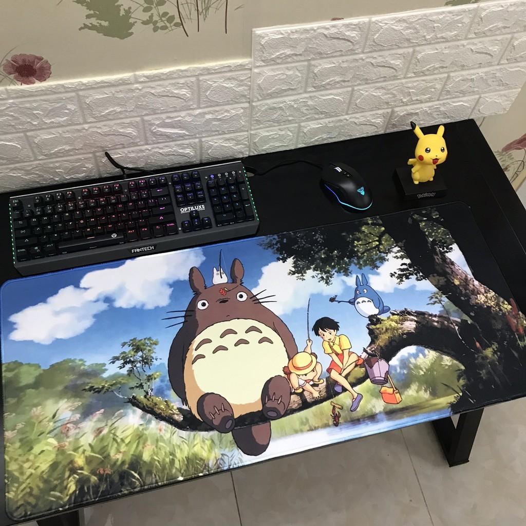 Tấm lót chuột, bàn di chuột, mouse pad game SIZE lớn (90x40x0.3) MẪU TOTORO