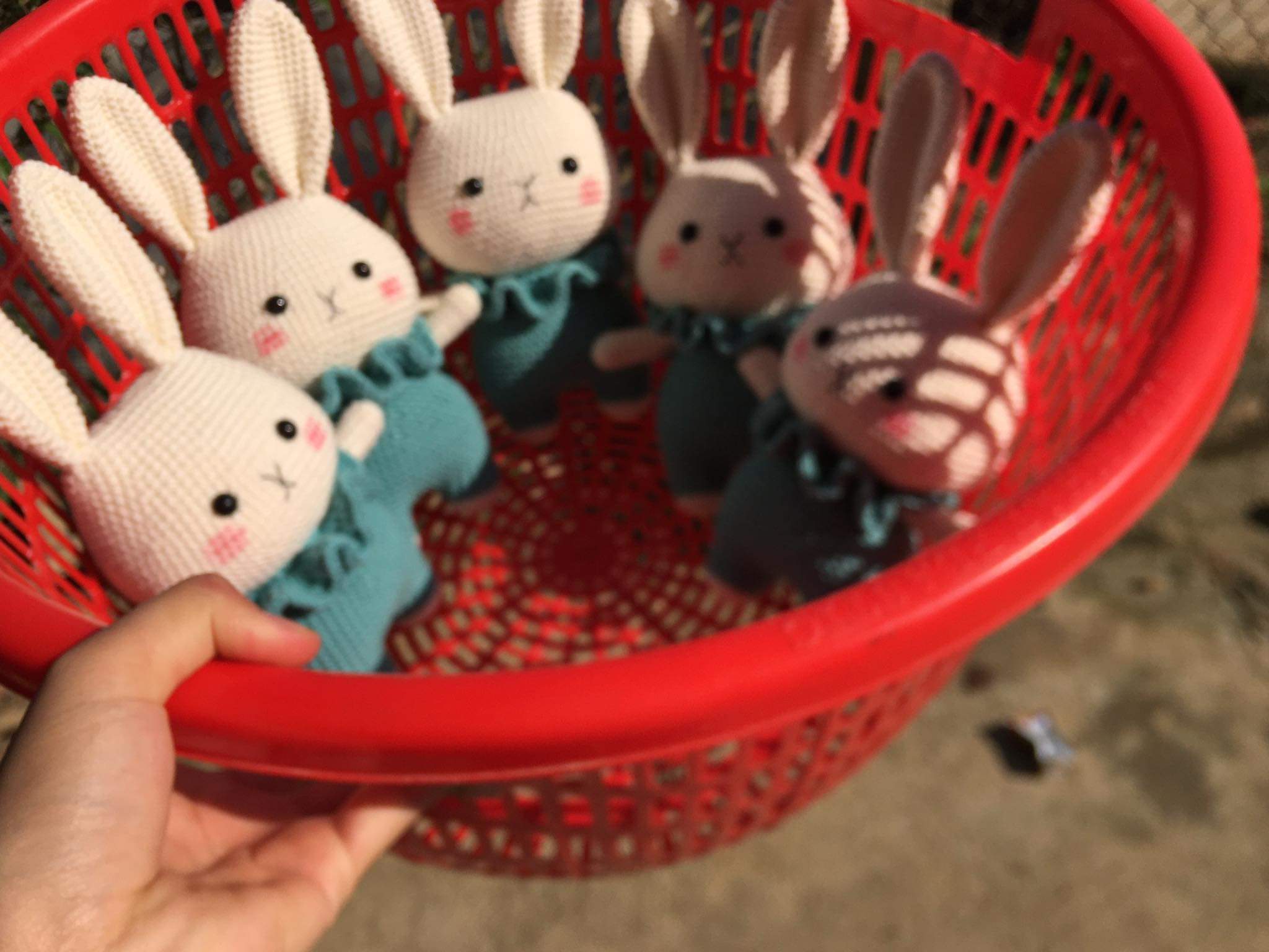 Móc len móc thú con thỏ bunny