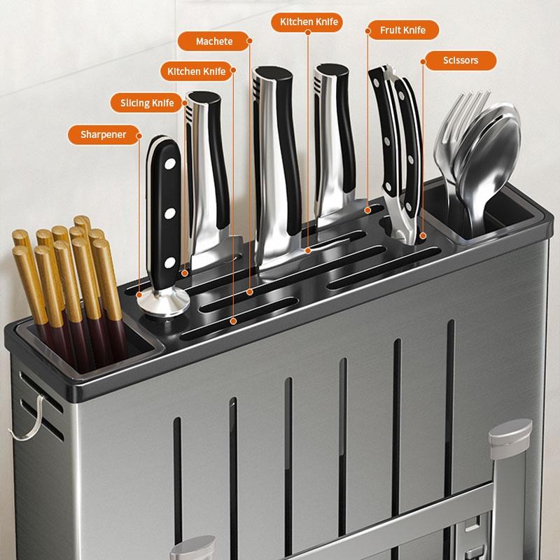 Giá để dao nhà bếp từ thép không gỉ đa năng tiện dụng
