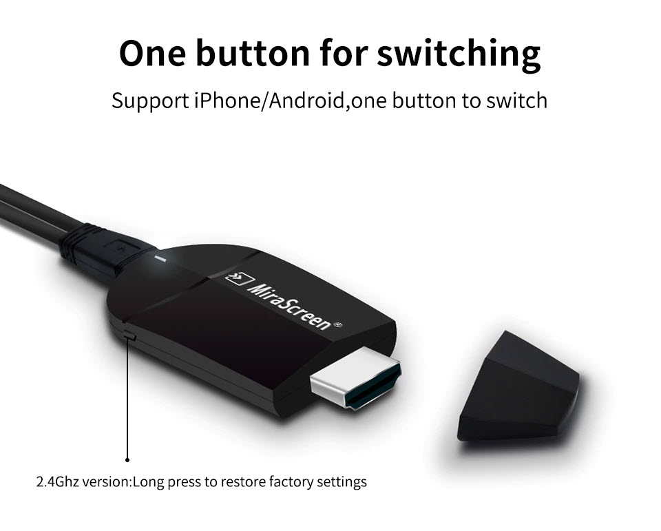 MiraScreen K6 - HDMI Không Dây - Thiết Bị HDMI Không Dây Mirascreen Kết Nối Điện Thoại,Máy Tính, Tivi Chất Lượng 4K Đạt Chuẩn Hiện Đại Đảm Bảo Chất Lượng Truyền Tải Luôn Ổn Định Và Nhanh Chóng - Phá Bỏ Mọi Giới Hạn Công Nghệ - Hàng Chính Hãng