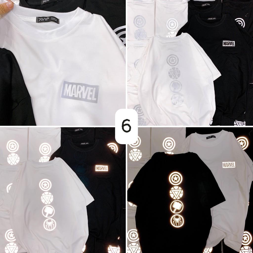 Áo thun tay lỡ phản quang unisex Be Yourself - nhiều mẫu MARVEL
