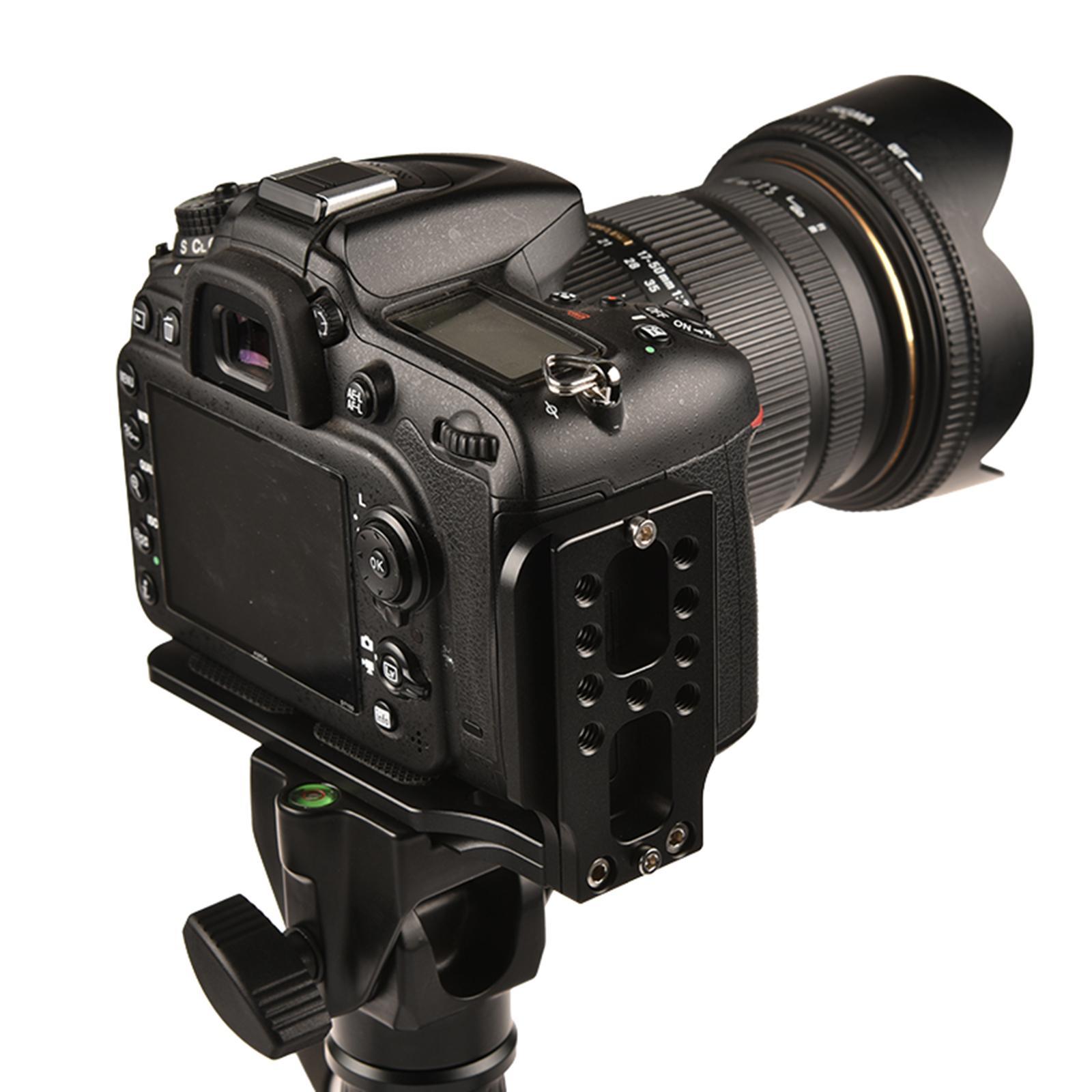 Quick Release Plate Camera L Bracket for Tripod Ball Head Adapter Mount