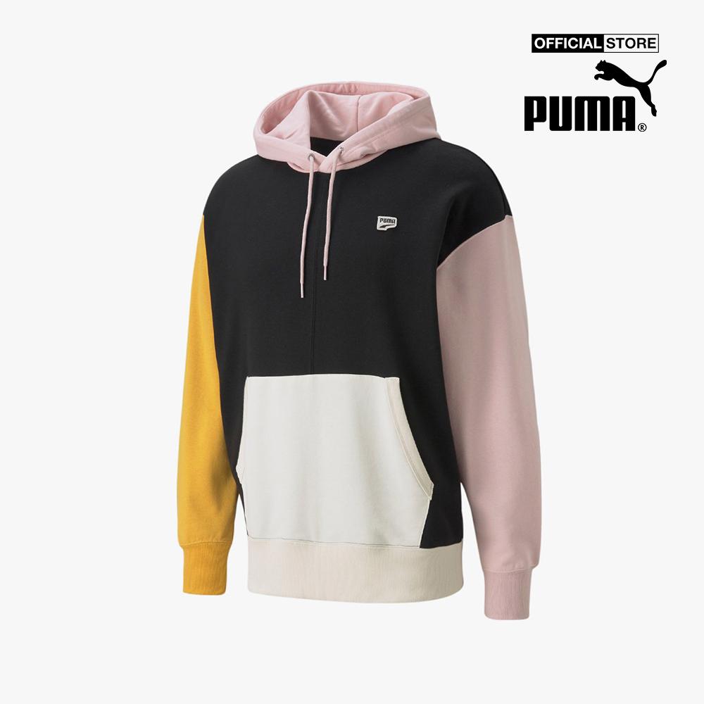 PUMA - Áo hoodie nam phối mũ Downtown French Terry 531593