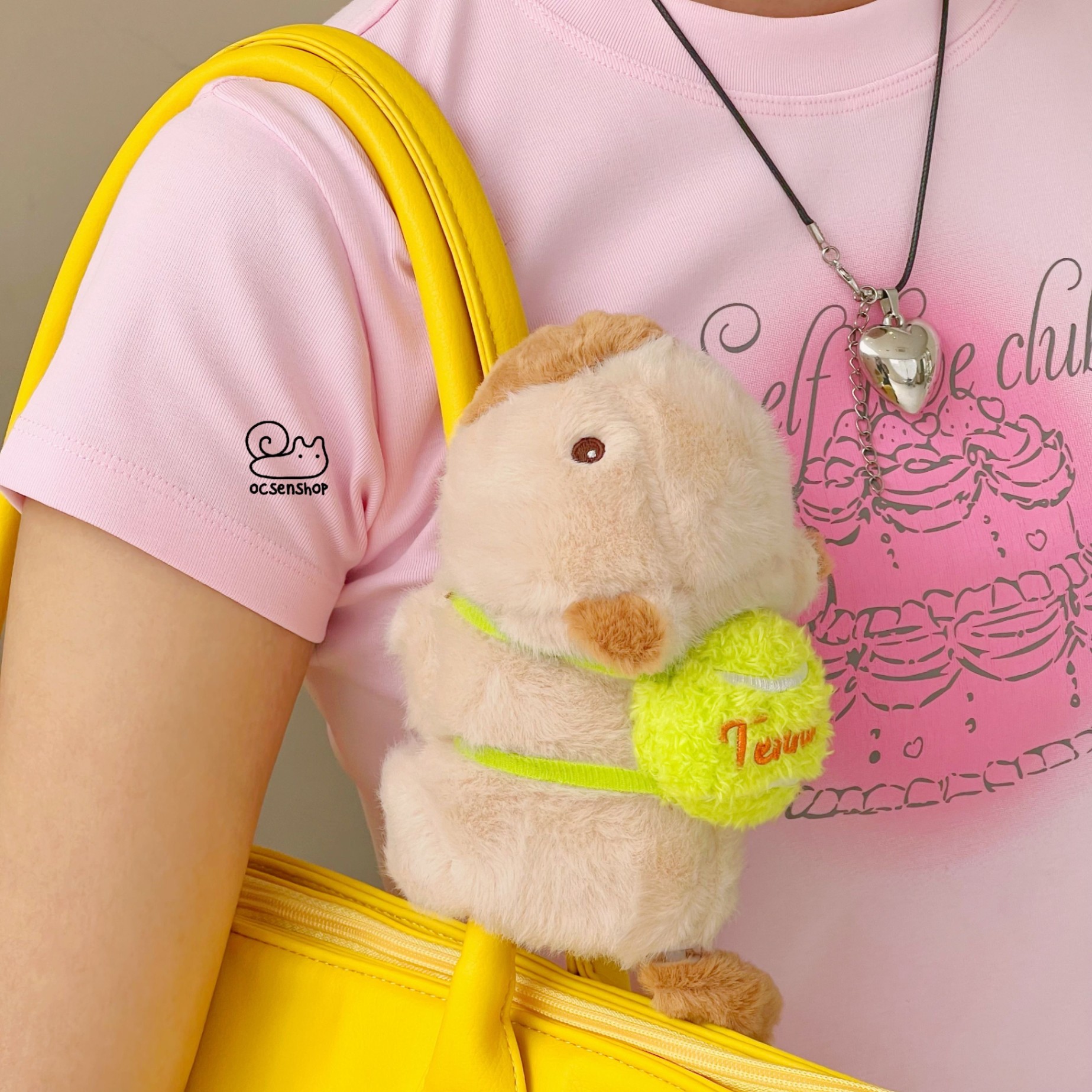 Capybara Gấu Bông Đeo Tay Chuột Lang Balo (1 bé)