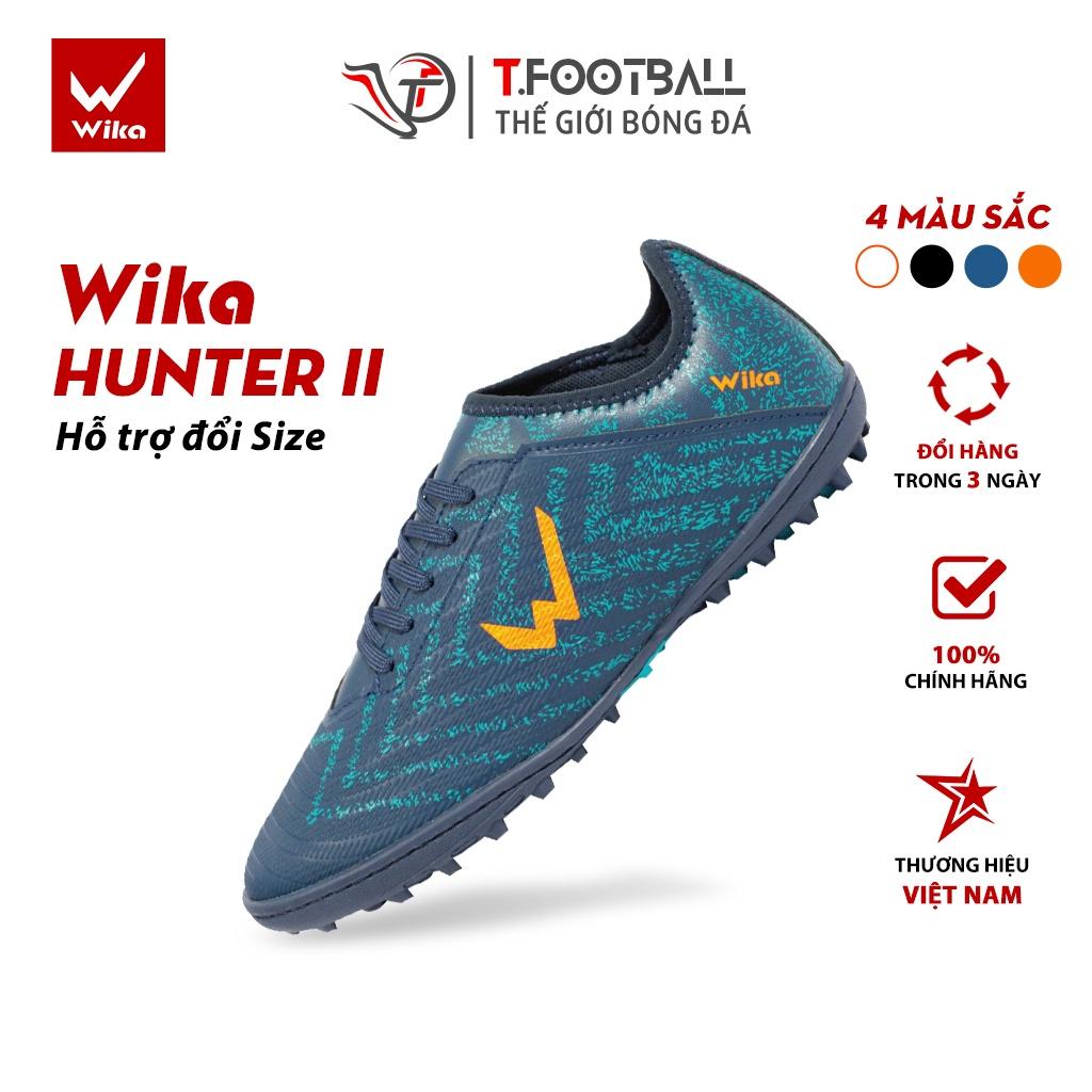 Giày Đá Bóng WIKA Hunter II Lưỡi Gà Liền Đế Cao Su TF Thế Hệ Mới